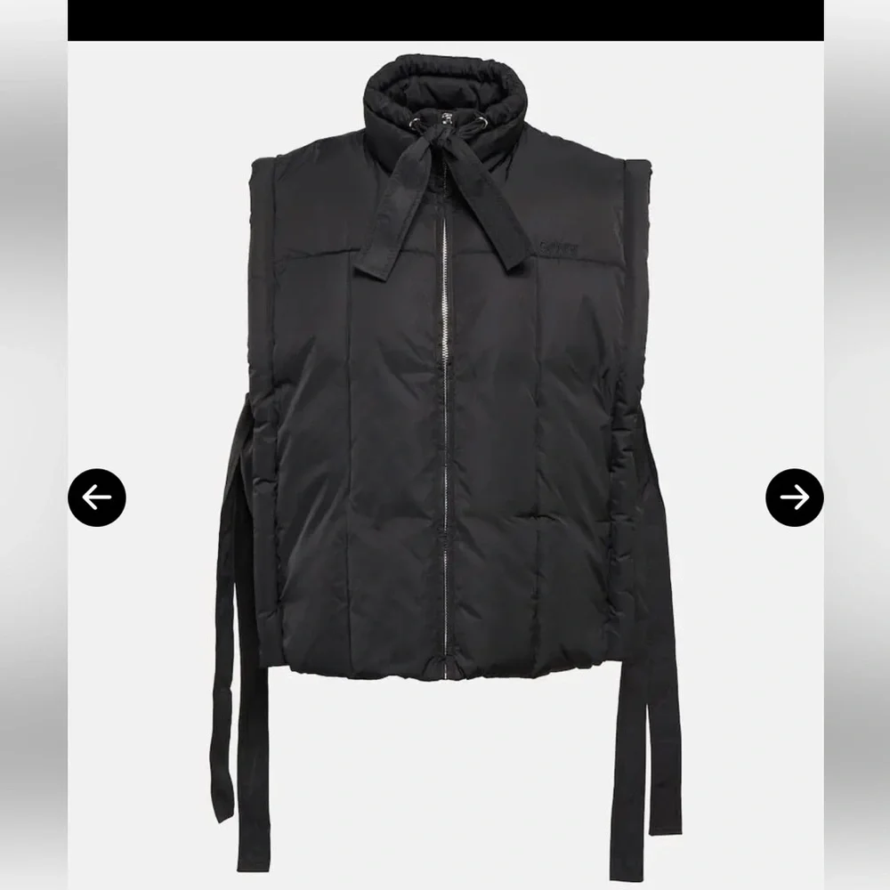 Ganni Tie Puffer Vest - Picture 11 of 16